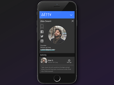 App Profile View