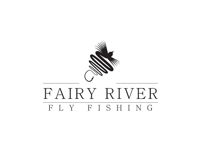 Fairy River design fishing fly fly fishing logo logotype logotype design