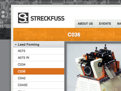 Streckfuss Layout