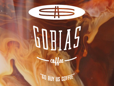 Gobias Logo with tagline arrested arrested development branding brown coffee cream development logo mix money tv show