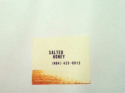 Salted Honey Business Card (1st round)