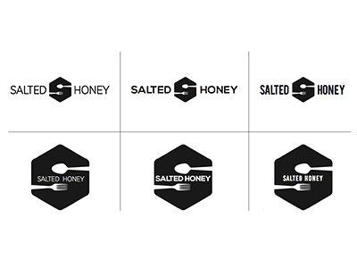 Salted Honey Vector Logos 2 black branding crest food honey logo salted salted honey seal vector white