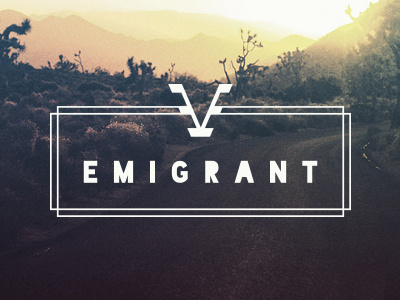 Emigrant Vintage Final branding ecommerce hipster logo print road roadtrip vintage website