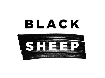 BlackSheep Round 2, option 2 black bold branding fashion graffiti graphic logo marker sheep style swag texture
