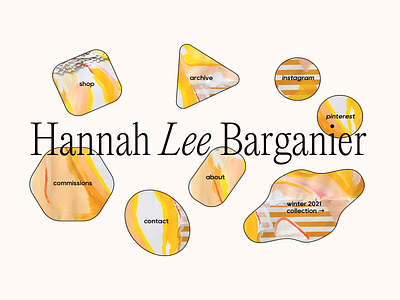 Hannah Lee Studio art branding design fine art fineart logo painting uxdesign website