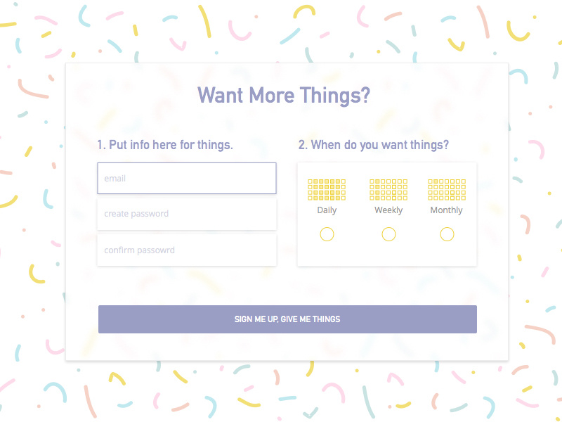 Newsletter Signup sketch user interface forms formfield digital dailyui ux ui newsletter