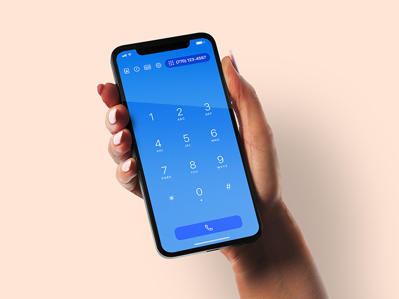 Telephone App dailyui swipe keypad dialpad phone product design user experience ui ux ios telephony telephone