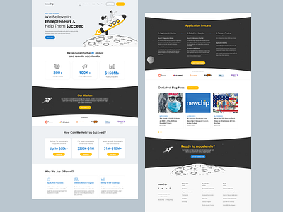 Landing page for a Business consulting company