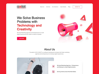 Software development firm website