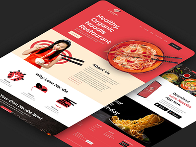 Ai | The Chinese word for Love clean design drinks food landing page minimal restaurant ui ux web design website