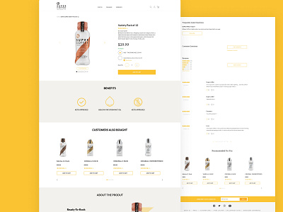 Super clean product page for Coffee e-commerce