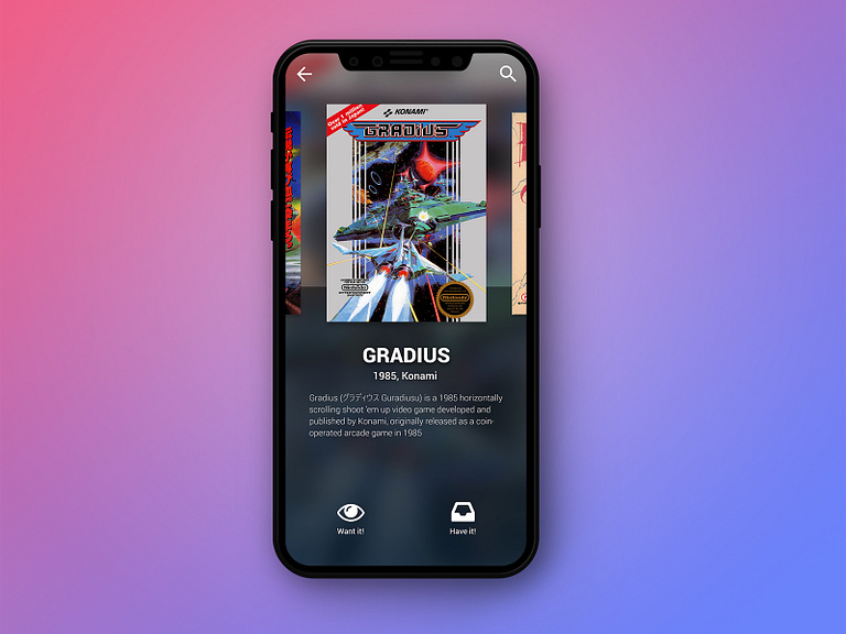 Have it! Game collector app mockup by Mattias Andersson on Dribbble
