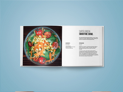 Vegan Recipe Book 2 design typography