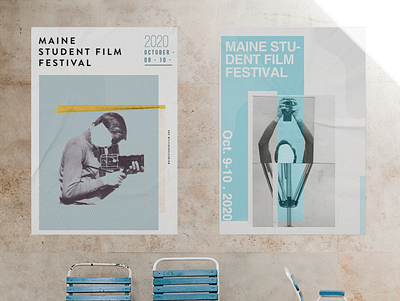 Student Film Festival Poster design typography