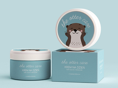 The Otter Care beauty branding concept design flat logo logo design logodesign logotype minimal otter typography vector