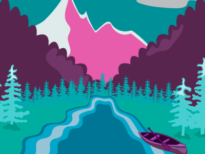 mountains. design illustration mountains pastel patagonia