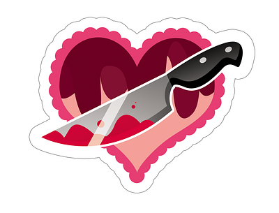 "Love Hurts" - Sticker Design adobe adobe photoshop branding colorful design graphic design graphics icon illustration logo photoshop art