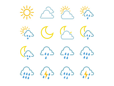 Nature app icon ui weather widget