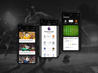 Golden Goal Mobile App app branding design mobile ui sport app typography ui ux