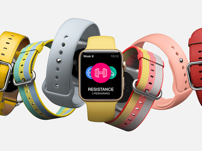 Sweat App - Apple Watch app apple watch branding design icon ui ux vector