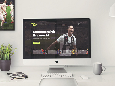 The World Game Website Concept branding design soccer typography ui ux web web design