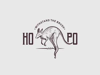 Daily Logo Challenge Day 19 | HOPO art deco branding dailylogo dailylogochallenge design graphic art graphic artist graphic design identity illustration kangaroo logodesign logos logotype retro typography vintage vintage logo