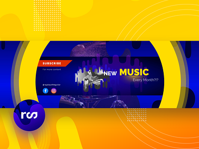 Youtube Banner and logo for Music channel