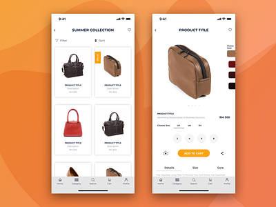 E-commerce app ui ux