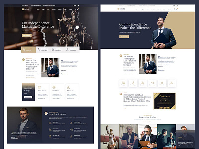 Law website design for ThemeForest