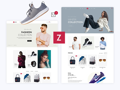 Ecommerce PSD Template Design for Client beautiful clean cloth ecommerce elegant fashion minimal product shop stylish woocommerce