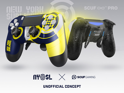 Unofficial New York Subliners x Scuf Gaming controller concept call of duty cod cod league codleague console controller counter strike csgo esport esports gaming new york new york subliners ny nyc nysl ps4 scuf scuf gaming subliners