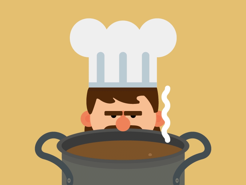 Chef by antnO on Dribbble
