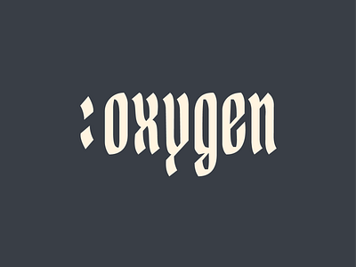 Oxygen new logo design illustration logo typography vector