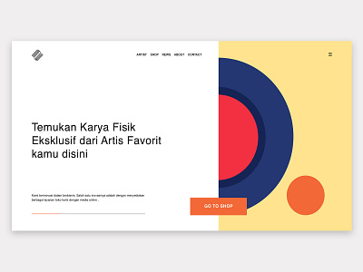 Beli Album Fisik // Experience concept branding flat illustration interace landing page typography ui ui ux ux web website