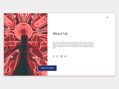 About us page // Experience concept