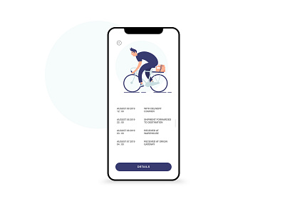 Parcel Tracking app app design flat icon illustration interace landing page typography ui ui ux ux