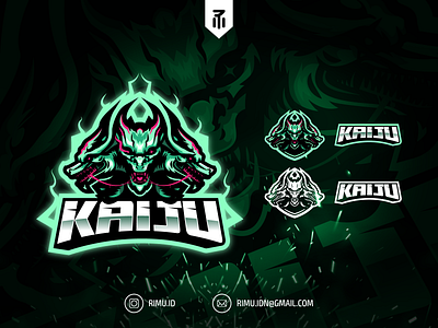 KAIJU MASCOT LOGO branding character design esports gaming icon illustration logo minimalism monster monsterverse vector