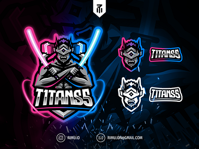 T1TANS5 MASCOT LOGO