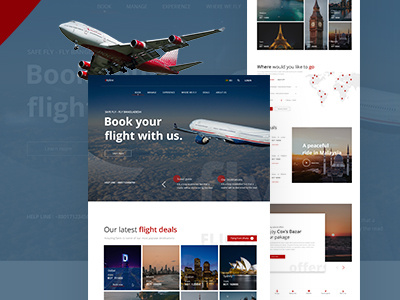 Skyline Airlines Landing page conceptual project