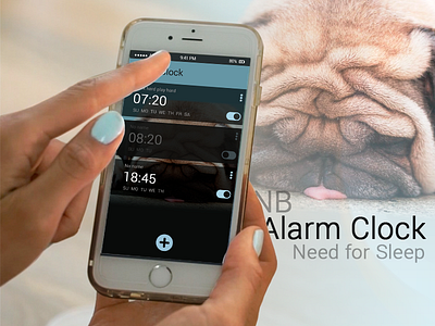 Alarm Clock app branding design illustration ui ux