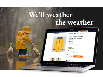 Raincoats Net Shop branding design flat ios minimal portfolio screen ui web web design web shop