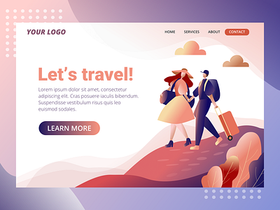 Travel landing page