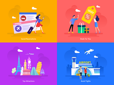 Buddy Travel App Illustrations