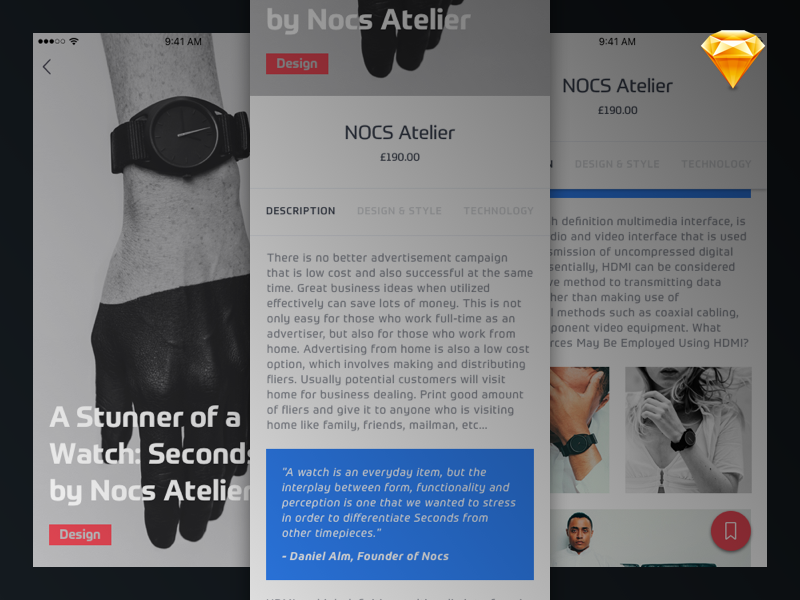 /Freebie: Article detail readymade mockup detail article sketch download freebie free