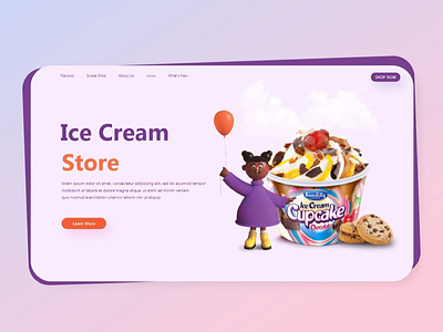 What can be more thrilling than ice cream :D art artwork blogdesign branding design fun sketch ui uidesign webdesign website