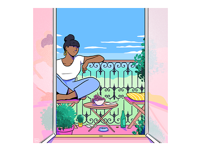 Summer balcony