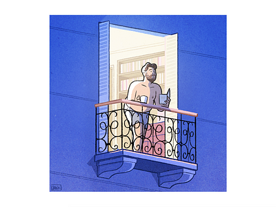 Epiphany at the window character design colour design drawing fashion illustration paris reading style