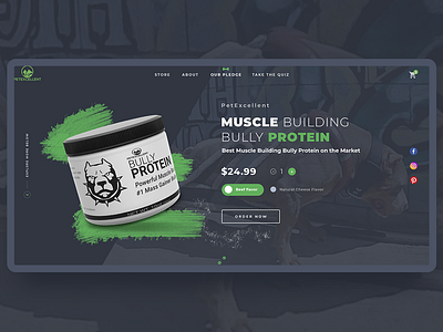 Dog supplement website homepage branding clean design dog food homepage homepage design minimal ui ux web website