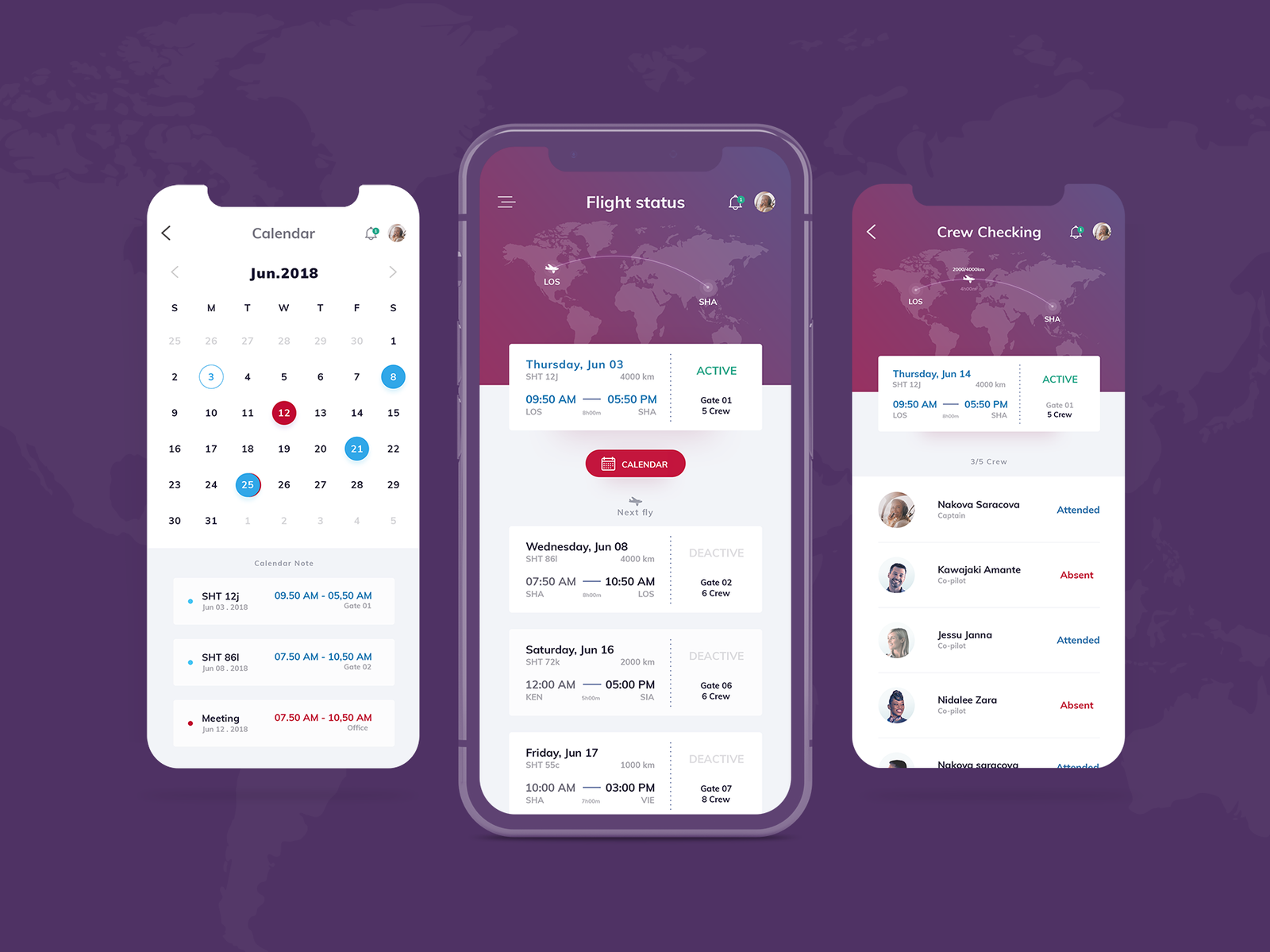 Crew Tracking App by Khanh Pham on Dribbble