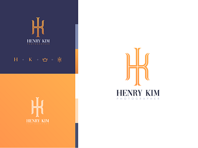 HenryKim Photography branding clean design flat illustration logo minimal type typography ui vector